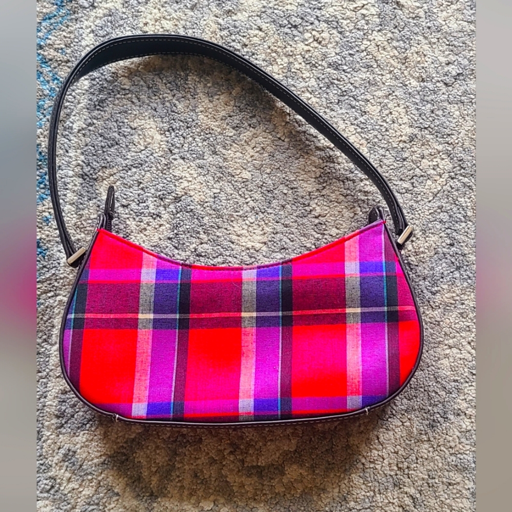 Liz Claiborne Pink Plaid Purse